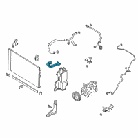 OEM 2014 Infiniti Q50 Pipe Assy-Cooler, Condenser To Tank Diagram - 92446-4GB0A