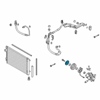 OEM 2019 Hyundai Accent Disc & Hub Assembly-A/C Compressor Diagram - 97644-B9150