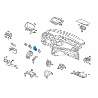 OEM 2015 Honda CR-V Knob Comp*NH167L* Diagram - 54131-T0A-A81ZA