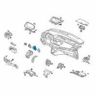 OEM 2014 Honda CR-V Knob Comp*NH167L* Diagram - 54131-T0A-A81ZA