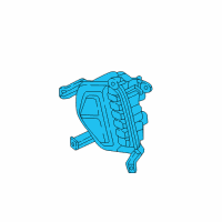 OEM 2019 Hyundai Santa Fe XL Front Lamp Right Daytime Running Fog Light Diagram - 92202-B8610