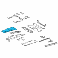 OEM 2019 Lexus NX300h Pan, Front Floor, RH Diagram - 58111-0R011