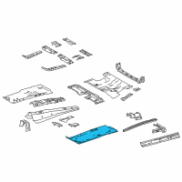 OEM 2021 Lexus NX300 Floor Pan Diagram - 5811242011