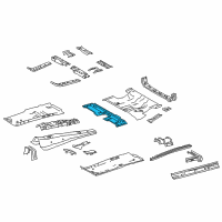 OEM 2017 Toyota RAV4 Center Floor Pan Diagram - 58202-78011