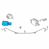 OEM Lexus NX300 Sensor, Ultrasonic Diagram - 89341-33220-J6