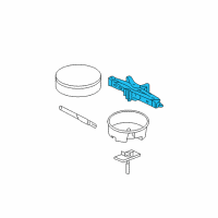 OEM 2008 Cadillac DTS Jack Asm Diagram - 25740265