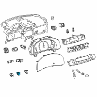 OEM 2017 Lexus CT200h Switch, Outer Mirror Diagram - 84871-76011