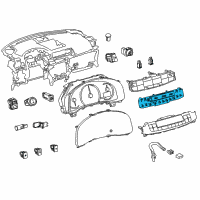 OEM 2011 Lexus CT200h Circuit, Center Cluster Diagram - 55935-76060