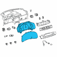 OEM 2012 Lexus CT200h Instrument Cluster Diagram - 8380076010