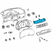 OEM Lexus CT200h Base, Heater Control Diagram - 55912-76020