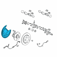 OEM 2018 Honda CR-V Splash Guard, Left Rear Diagram - 43254-TLA-A01