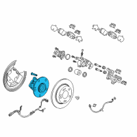 OEM 2022 Honda CR-V Bearing Assembly, Rear Hub Unit Diagram - 42200-TLB-A51