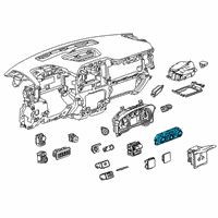 OEM GMC Dash Control Unit Diagram - 84692234