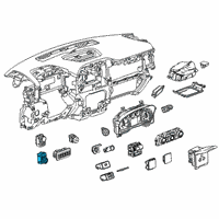 OEM GMC Sierra 1500 Headlamp Switch Diagram - 84469523