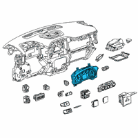 OEM 2021 GMC Sierra 1500 Instrument Cluster Diagram - 84804721