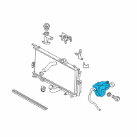 OEM 2001 Chrysler PT Cruiser Bottle-COOLANT Recovery Diagram - 5058741AA