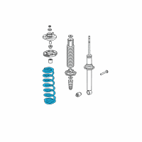 OEM Acura TSX Spring, Rear Diagram - 52441-SEC-A01