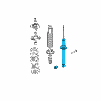 OEM 2007 Acura TSX Shock Absorber Unit, Rear Diagram - 52611-SEC-A04