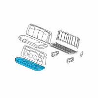 OEM Chevrolet Express 2500 Pad Asm, Rear Seat #3 Cushion Diagram - 88981598