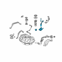 OEM 1998 Honda Accord Pump Set, Fuel Diagram - 17040-S84-A02