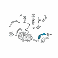 OEM 1999 Honda Accord Pipe, Fuel Filler Diagram - 17660-S84-A01