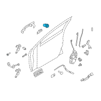 OEM Lincoln Zephyr Lock Cylinder Assembly Diagram - 8E5Z-5421991-B