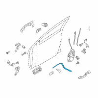 OEM 2010 Ford Focus Lock Cable Diagram - 8S4Z-63221A00-A