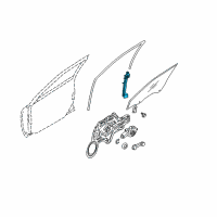 OEM 2009 Kia Spectra5 Channel Assembly-Front Door R Diagram - 825602F000