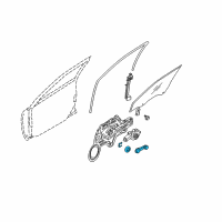 OEM 2007 Kia Spectra5 Handle Assembly-Door Window R Diagram - 8263022001GW