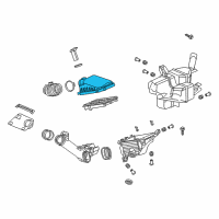 OEM Acura RDX Cover, Air Cleaner Diagram - 17210-R8A-A01