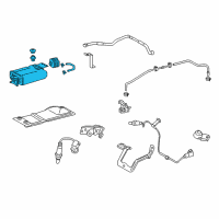 OEM Toyota Vapor Canister Diagram - 77740-0E030