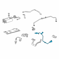 OEM 2022 Lexus RX350 Sensor, Oxygen Diagram - 89465-0E220