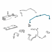 OEM 2015 Toyota Highlander Vacuum Hose Diagram - 23820-0P240