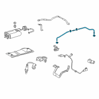 OEM 2016 Toyota Highlander Vacuum Hose Diagram - 23820-0P240