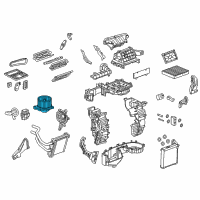 OEM Chevrolet Spark Blower Motor Diagram - 42643910