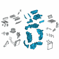 OEM 2021 Chevrolet Spark Evaporator Case Diagram - 42422351