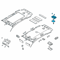 OEM 2022 Hyundai Santa Fe Lamp Assembly-Luggage Compartment Diagram - 92620-1U001-UUE