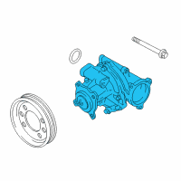 OEM Chevrolet Tracker Engine Coolant Pump Diagram - 91177756