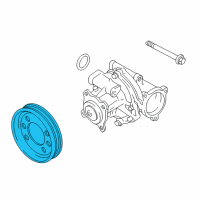 OEM 2000 Chevrolet Tracker Pulley, Water Pump Diagram - 91174495