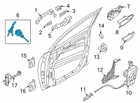 OEM 2022 Hyundai Tucson KEY SUB SET-DOOR, LH Diagram - 81970-N9A00