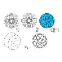 OEM 1999 Toyota Camry Wheel, Alloy Diagram - 42611-06120