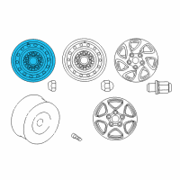 OEM 1999 Toyota Camry Wheel, Steel Diagram - 42611-06010