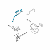 OEM 2012 Kia Sportage Hose Assembly-Brake Booster Diagram - 591303W000