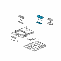 OEM Honda Insight Light Assembly, Front Interior (Clear Gray) Diagram - 34250-SZ3-003ZG