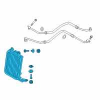 OEM 2015 BMW X3 Engine Oil Cooler Diagram - 17-21-7-601-536
