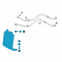 OEM 2016 BMW X4 Engine Oil Cooler Diagram - 17-21-7-601-536