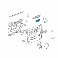 OEM 2012 Cadillac Escalade EXT Window Switch Diagram - 20835555