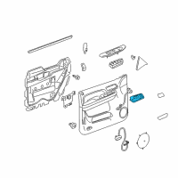 OEM 2011 Cadillac Escalade Handle, Inside Diagram - 22855646