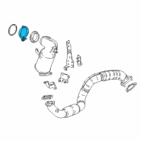 OEM Chevrolet Preconverter Clamp Diagram - 12643268