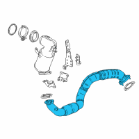 OEM 2019 Chevrolet Cruze Front Pipe Diagram - 39171260